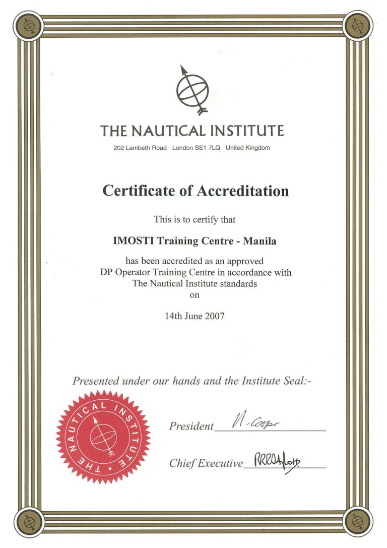 NI CERTIFICATION 2007